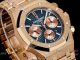 OMF 1-1 Copy Audemars Piguet Royal Oak Chronograph Rose Frosted Gold Watch Blue Dial (3)_th.jpg